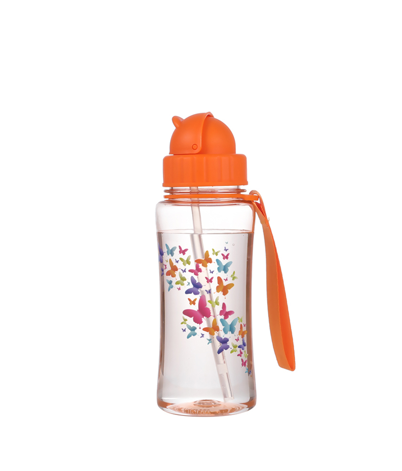 Borraccia per bambini Tritan da 460 ml senza BPA, resistente alle cadute, durevole, igienica e antipolvere, facile da trasportare