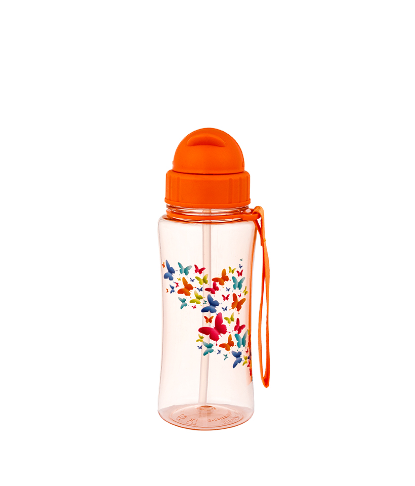 Borraccia per bambini Tritan da 460 ml senza BPA, resistente alle cadute, durevole, igienica e antipolvere, facile da trasportare