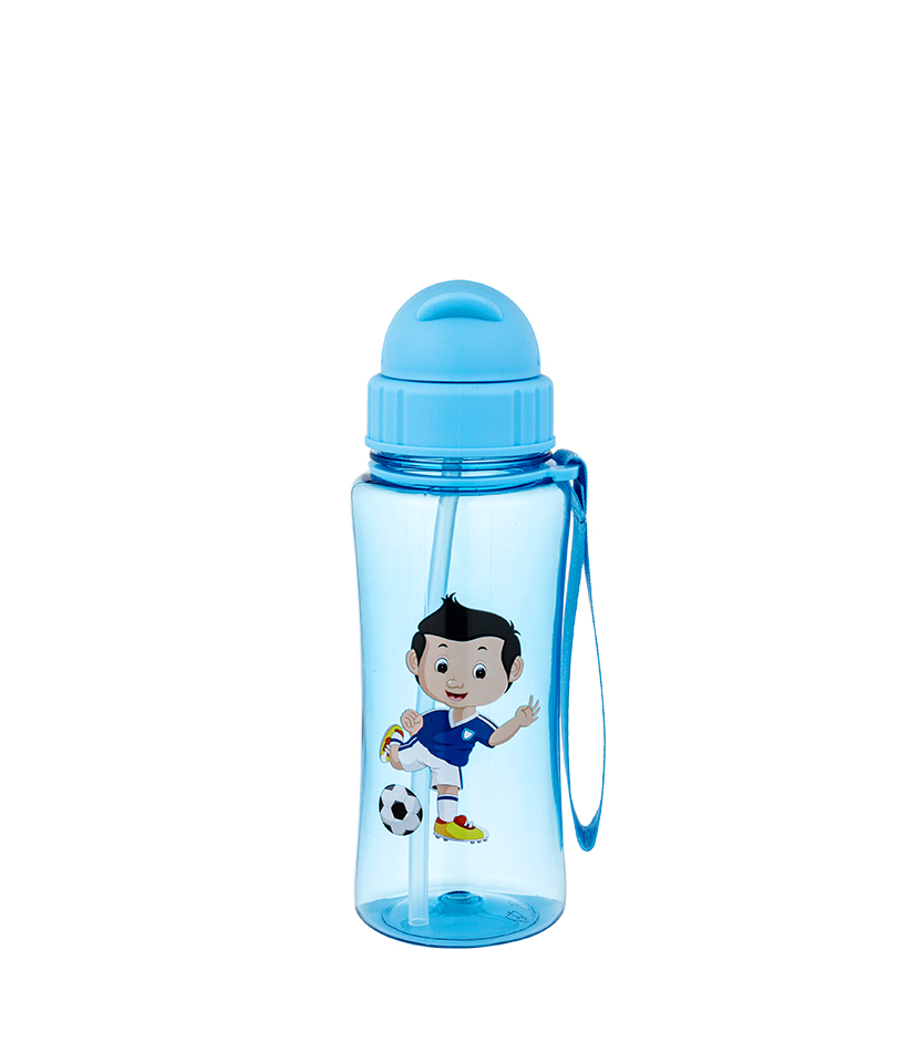 Borraccia per bambini Tritan da 460 ml senza BPA, resistente alle cadute, durevole, igienica e antipolvere, facile da trasportare