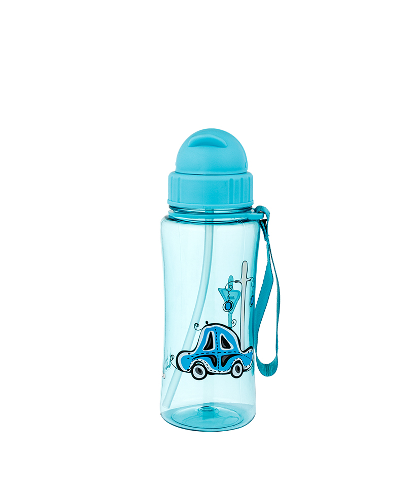 Borraccia per bambini Tritan da 460 ml senza BPA, resistente alle cadute, durevole, igienica e antipolvere, facile da trasportare